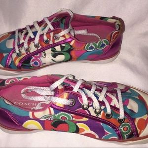 Coach Barrett Shoes Sneakers Womens Multi Color 6